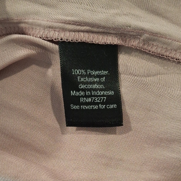 Simply Vera Vera Wang Pink Cuffed Sleeve Blouse - Picture 7 of 7